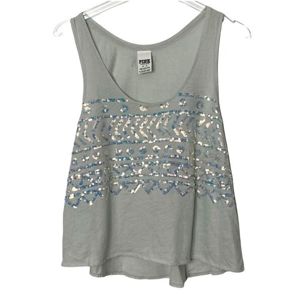 Victoria’s Secret PINK Boho Sequined Tank - Picture 1 of 5